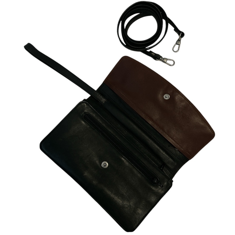 Vintage Derek Alexander leather two-way crossbody bag/wrist wallet